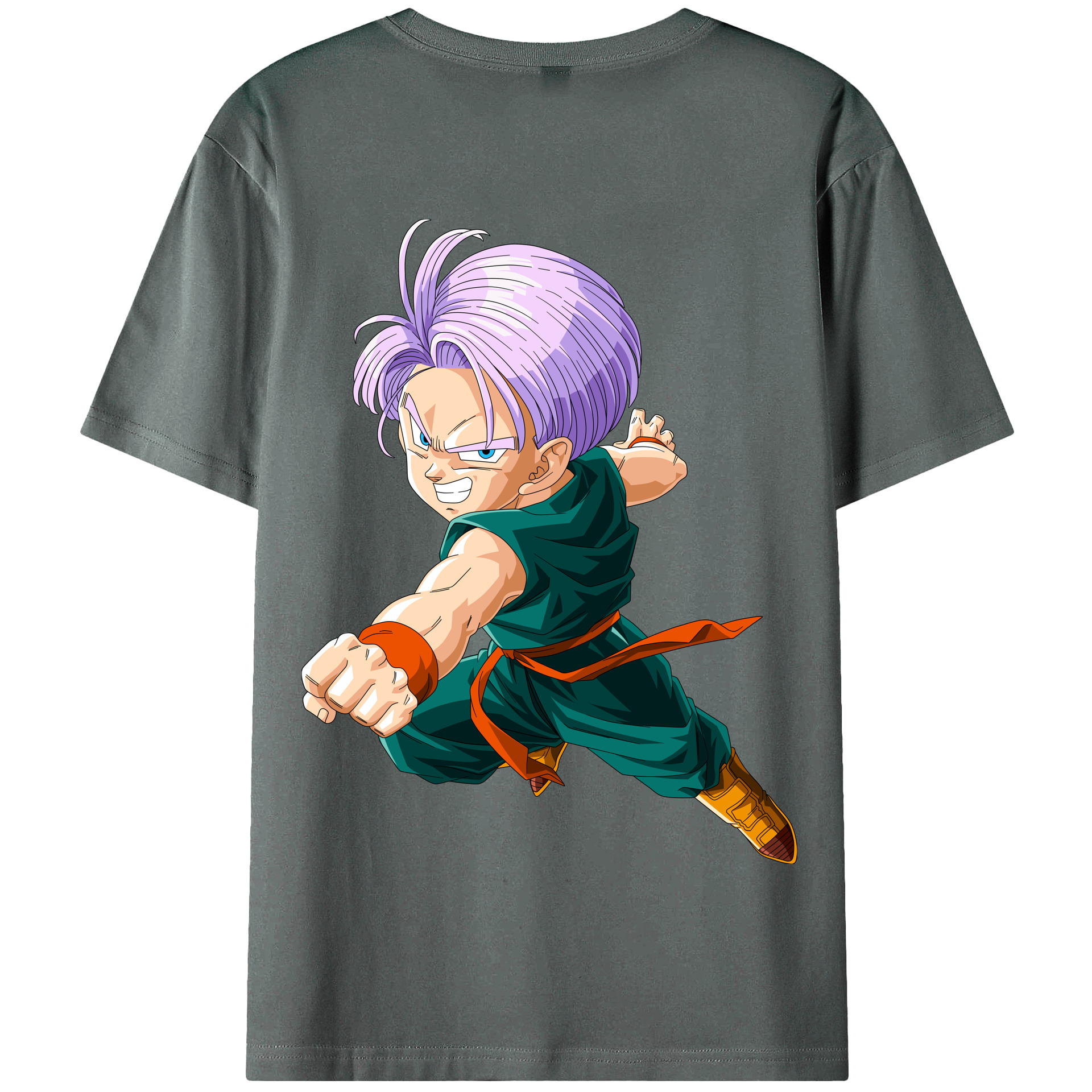 （画像用） ドラゴンボール トランクス（Torankusu）DRAGON BALL Trunks 綿100％半袖Tシャツ（背面プリント）